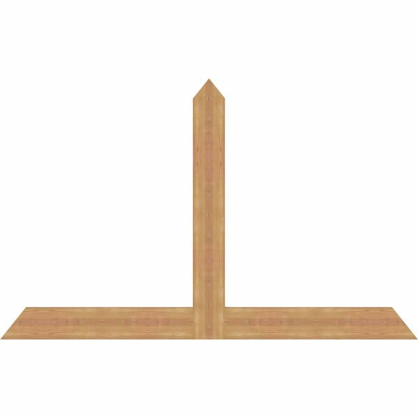 Ekena Millwork Portland Timber Gable Bracket, Western Red Cedar, 72"W x 45"H x 1 1/2"D x 5 1/2"F, 15/12 Pitch GBW072X45X0206POR00SWR - main
